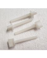 1/4 x 20 x 50MM (2") Nylon Wing bolts pack of 4 white