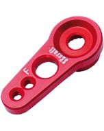 Servo Arm, 15mm (.59") x 2mm Futaba 25T Aluminum, Red (Secraft V1)