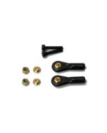 Ball Link, 4-40 Brass Ball, Black 2 Pack (Secraft)