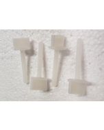 Wing Bolts, 4mm x 35mm Nylon, White 4 Pack (Gator)