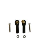 Ball Link, 3mm Brass Ball with integrated standoff, Black 2 Pack (Gator)