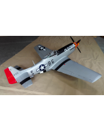 Wing Set Painted Silver, Old Crow Decals included (P-51, TopRC Model)