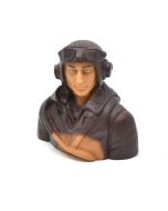 RC Flying Japanese WWII Warbirds Pilot Bust 1/6 Prime Paint