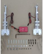 Seagull Model Electric retract landing gear ER-120 84° for North American P51, by JP