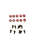 Servo Screws with Washer, 2.6mm Red (Secraft) 