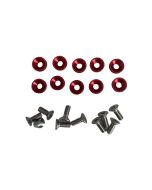 Servo Screws with Washer, 3mm Red (Secraft) 