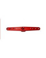 Servo Arm, 2.5" x 4-40 Full Width, Futaba 25T Aluminum, Red (Secraft V1)