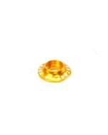 Washer, 4mm x 15mm Wide Style, Gold 6 Pack (Secraft)