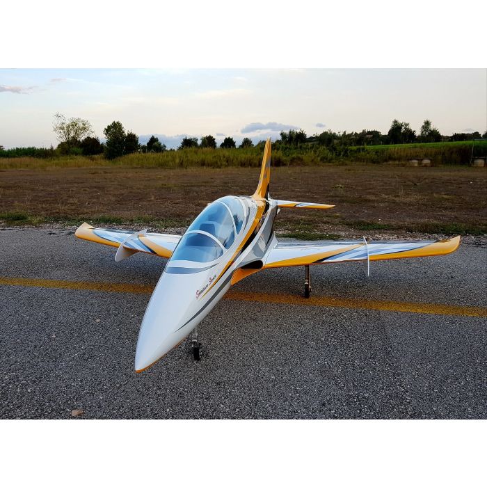 Avanti XS Jet 1.9m, Yellow/Silver/White (ARF) includes landing gear, SebArt 