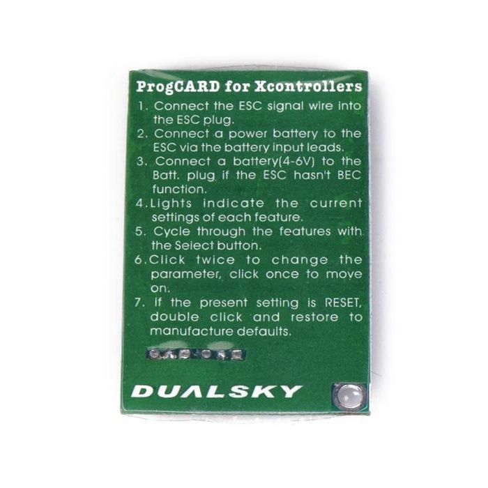 Dualsky ESC Programming Card V2