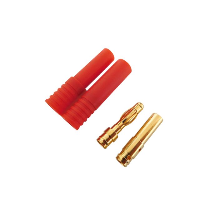 Bullet Connector Pair, 4mm HXT Gold Plated (1 pack)
