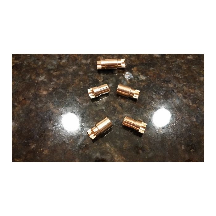 Power Unlimited Gold Plated 6mm Bullet Connectors (3pk)_1