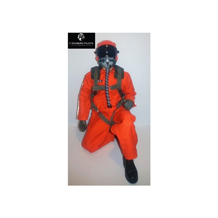 1/5 - 1/6 12" Modern Jet RC Pilot Figure (Orange) By Warbirdpilots