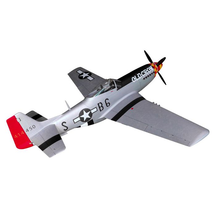 TopRCModel 89" Giant Scale Warbird P-51D Mustang Old Crow Edition