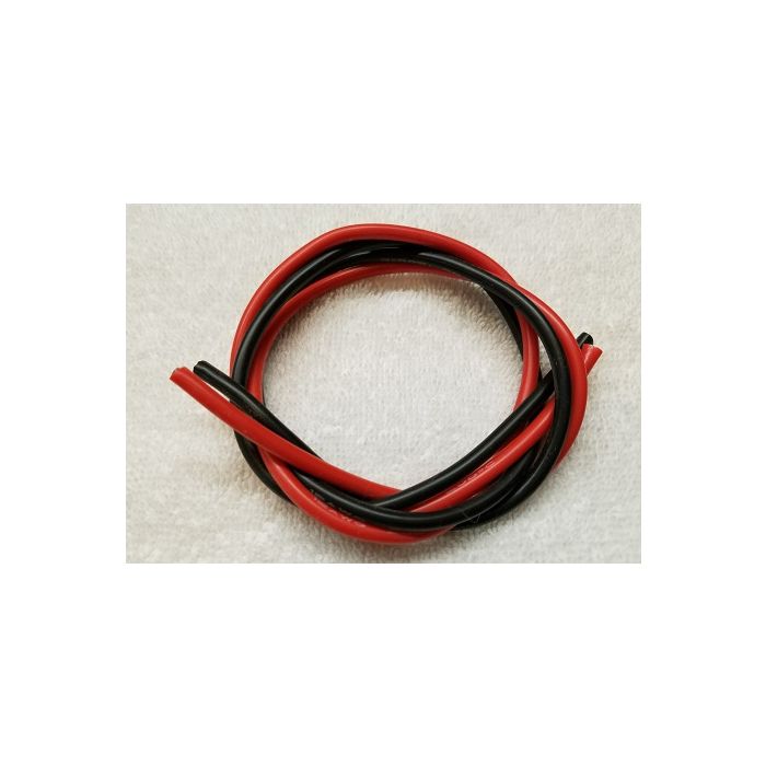Power Unlimited 14 Gauge Silicone Wire Red and Black 2 foot set (PU14G2FT)