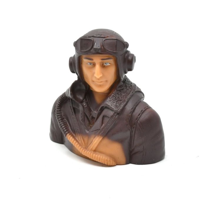 RC Flying British WWII Warbirds Pilot Bust 1/6 Prime Paint
