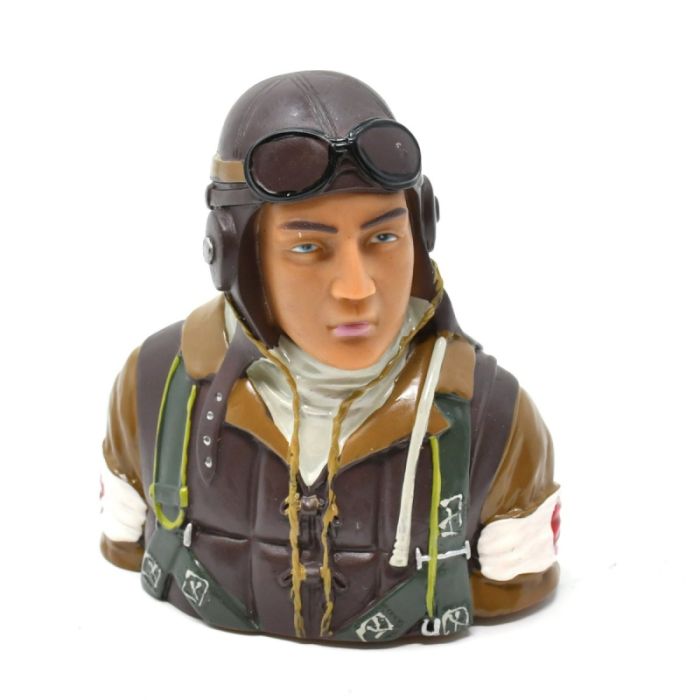 RC Flying Japanese WWII Warbird Pilot Bust 1/5
