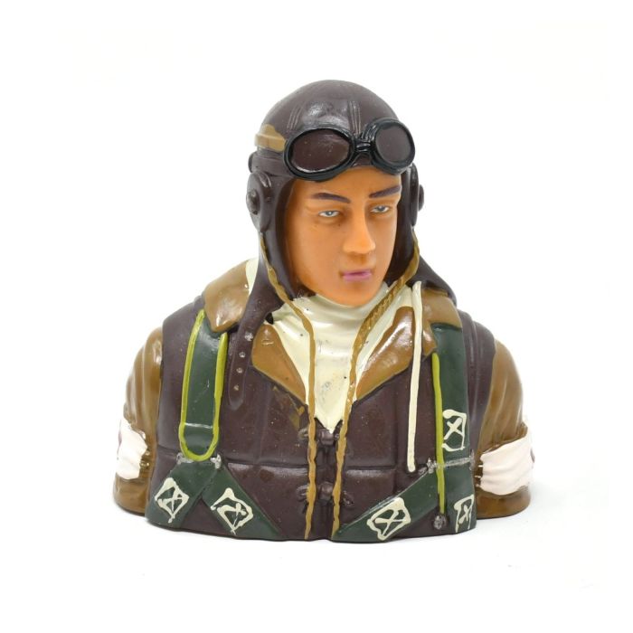 RC Flying Japanese WWII Warbird Pilot Bust 1/6