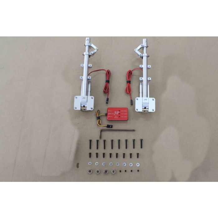 Seagull Model Electric retract landing gear ER-120 84° for Dewoitine 30cc, by JP