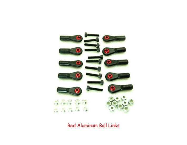 Secraft Ball Link 3MM Aluminum  Red Qty 10