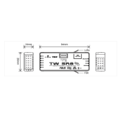 FrSky TW SR8 Stabilized Receiver with 8 Channel Ports