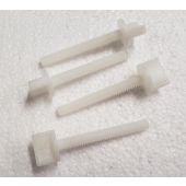 1/4 x 20 x 50MM (2") Nylon Wing bolts pack of 4 white