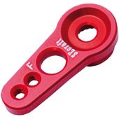 Servo Arm, 15mm (.59") x 2mm Futaba 25T Aluminum, Red (Secraft V1)