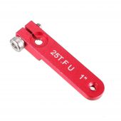  Servo Arm 1 Inch 25T 4-40# Thread Red, for Futaba Style spline (Gator RC)