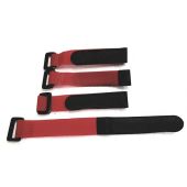 Gator RC 200mm/8 inches Hook and loop straps set of 4 Red