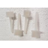 Wing Bolts, 4mm x 35mm Nylon, White 4 Pack (Gator)