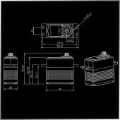 Kingmax Standard Servo, Digital, Metal Gear, Brushless (BLS7731HHV)