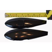 Wheel Pants, Carbon Fiber, 175mm Black (Falcon)