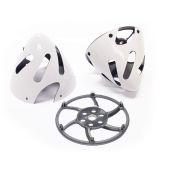 Spinner, 82mm (3.22”) Carbon Fiber, 2 Blade White, Vented