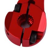 Servo Arm, 24mm (.94") x 3mm Futaba 25T Aluminum, Red (Gator)