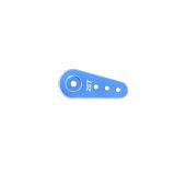 Servo Arm, 20mm (.78") M2 Futaba 25T Aluminum, Blue (Gator)