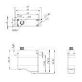 MKS Servos HV6120H Metal Gear Mini  (Wide Voltage)