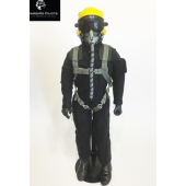 Modern Jet RC Pilot Figure 12" 1/5 - 1/6 (Black with Yellow Helmut)