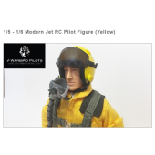 1/5 - 1/6 12" Modern Jet RC Pilot Figure (Yellow) By Warbirdpilots