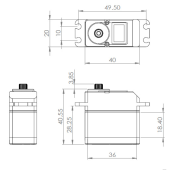 MKS HV777A+ Coreless Titanium Gear High Torque Digital Servo (Wide Voltage)