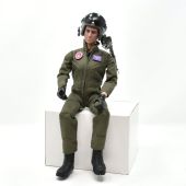 RC Flying Fullbody Jets Pilot with removable helmet 1/6 (Red)