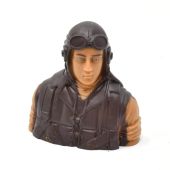 RC Flying Japanese WWII Warbirds Pilot Bust 1/6 Prime Paint