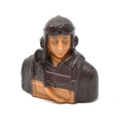 RC Flying German WWII Warbirds Pilot Bust 1/6 Prime Paint