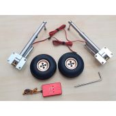 Seagull Model Electric retract landing gear ER-120 90° for Supermarine Seafire, by JP