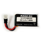 RAGE Micro Warbirds 25C LiPo (3.7V/400mAh)