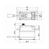 Savox High Torque Digital Servo 0.11sec / 347oz @ 7.4V SC1268SGP