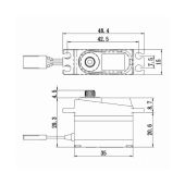 Savox High Voltage Micro Tail Servo w/Soft Start, 0.095sec / 111.1oz @ 7.4v SV1250MGP 