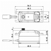 Savox SC1251MGP - Low Profile Digital Servo w/ Soft Start, 0.09sec / 125oz @ 6V