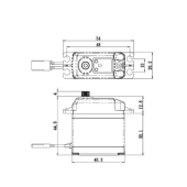 Savox SA1256TGP - Standard Size Coreless Digital Servo 0.15sec / 277oz @ 6v