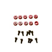 Servo Screws with Washer, 2.6mm Red (Secraft) 