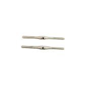 Turnbuckle, 50mm (1.97") M3 Stainless Steel, Secraft (2 pack)